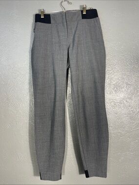 Athleta Work It City Pants Women 4 Gray Wool Blend Jogger Tapered Trouser Pocket